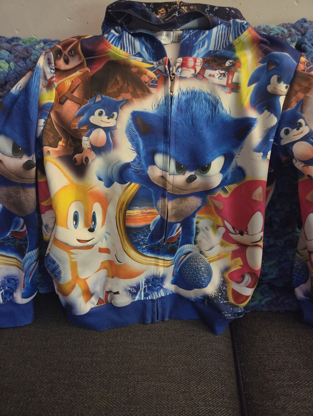 Sonic The Hedgehog Zip Up Jacket